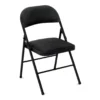 COSCO Black Padded Fabric Folding Chair