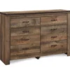 Trinell 6-Drawer Dresser 2 Trinell 6-Drawer Dresser -Furniture Specialty Shop 810337767