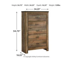 Trinell 5-Drawer Chest -Furniture Specialty Shop 810337768 8