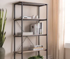 Real Living Rustic 5-Shelf Bookcase -Furniture Specialty Shop 810343917 2