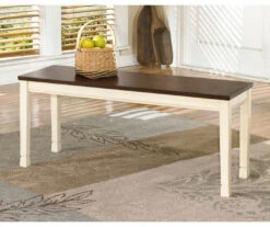 Whitesburg Cottage White & Brown Dining Room Bench 15 Whitesburg Cottage White & Brown Dining Room Bench -Furniture Specialty Shop 810363197 3