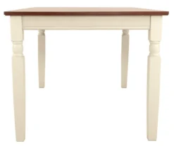 Whitesburg Cottage White & Brown Dining Room Bench 21 Whitesburg Cottage White & Brown Dining Room Bench -Furniture Specialty Shop 810363197 9