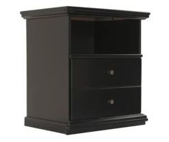 Maribel Black Nightstand -Furniture Specialty Shop 810363205 2