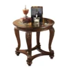 Norcastle Brown Round End Table -Furniture Specialty Shop 810363279 1