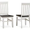 Caylie White & Brown Farmhouse Dining Chairs, 2-Pack 1 Caylie White & Brown Farmhouse Dining Chairs, 2-Pack -Furniture Specialty Shop 810385656