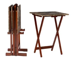 Williams 4-Piece Faux Marble Tray Table Set -Furniture Specialty Shop 810386282 A0 1