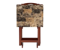 Williams 4-Piece Faux Marble Tray Table Set -Furniture Specialty Shop 810386282 A0 6