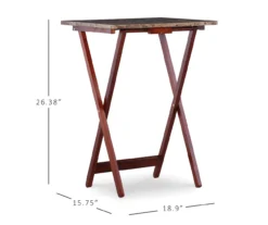 Williams 4-Piece Faux Marble Tray Table Set -Furniture Specialty Shop 810386282 D8 12