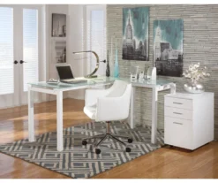 Baraga White L-Shaped Corner Desk 13 Baraga White L-Shaped Corner Desk -Furniture Specialty Shop 810389269 1