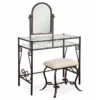 Heather Metal Adjustable Mirror Vanity Set With Stool -Furniture Specialty Shop 810389409 1