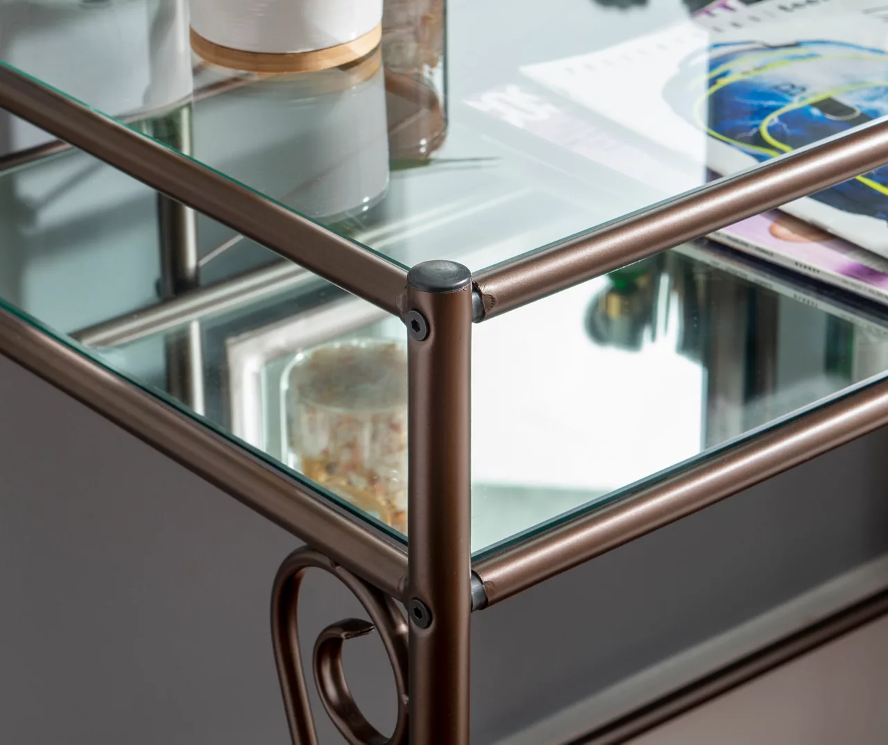 Heather Metal Adjustable Mirror Vanity Set With Stool 11 Heather Metal Adjustable Mirror Vanity Set With Stool - Image 9