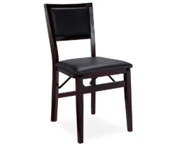 New Release 1 Brown Classic Open Back Folding Chairs, 2-Pack