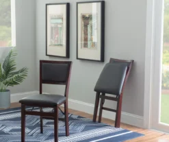 Brown Classic Open Back Folding Chairs, 2-Pack -Furniture Specialty Shop 810389460 B0 2