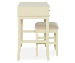 Caroline Cream Mirror Vanity Set With Stool -Furniture Specialty Shop 810389506 4