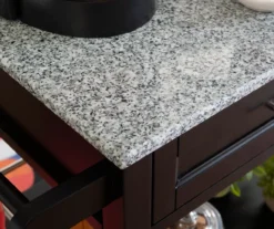 Ree Black Granite Top Kitchen Cart With Storage 21 Ree Black Granite Top Kitchen Cart With Storage -Furniture Specialty Shop 810389519 A8 7