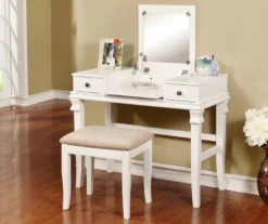 Martha Mirror Vanity Set With Stool -Furniture Specialty Shop 810389524 1