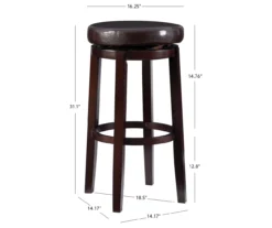 Clea Faux Leather Bar/ Counter Stools -Furniture Specialty Shop 810389527 A7