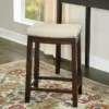 25" Clay Walnut Counter Stool -Furniture Specialty Shop 810389541 1