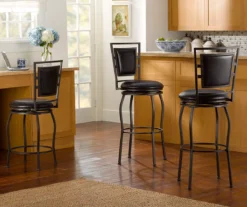 Black Adjustable Swivel Seat Barstool -Furniture Specialty Shop 810389542 3
