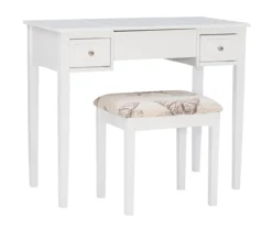 Butterfly Mirror Vanity Set With Stool -Furniture Specialty Shop 810389543 A0 1