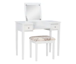 Butterfly Mirror Vanity Set With Stool -Furniture Specialty Shop 810389543 A0 3