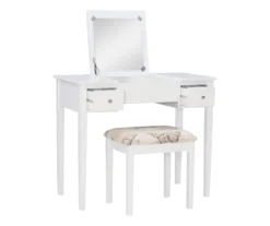 Butterfly Mirror Vanity Set With Stool -Furniture Specialty Shop 810389543 A0 4