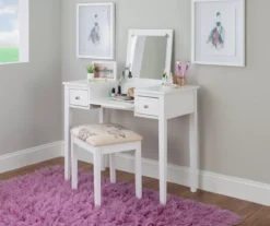 Butterfly Mirror Vanity Set With Stool -Furniture Specialty Shop 810389543 A0 7