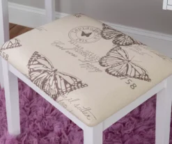 Butterfly Mirror Vanity Set With Stool -Furniture Specialty Shop 810389543 A8 10
