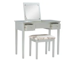Butterfly Mirror Vanity Set With Stool -Furniture Specialty Shop 810389544 A0 3