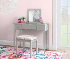 Butterfly Mirror Vanity Set With Stool -Furniture Specialty Shop 810389544 B0 2