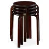 Wenge Bentwood 4-Piece Stool Set