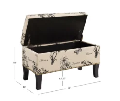 Claudia Botanical Storage Ottoman 20 Claudia Botanical Storage Ottoman -Furniture Specialty Shop 810389625 A8