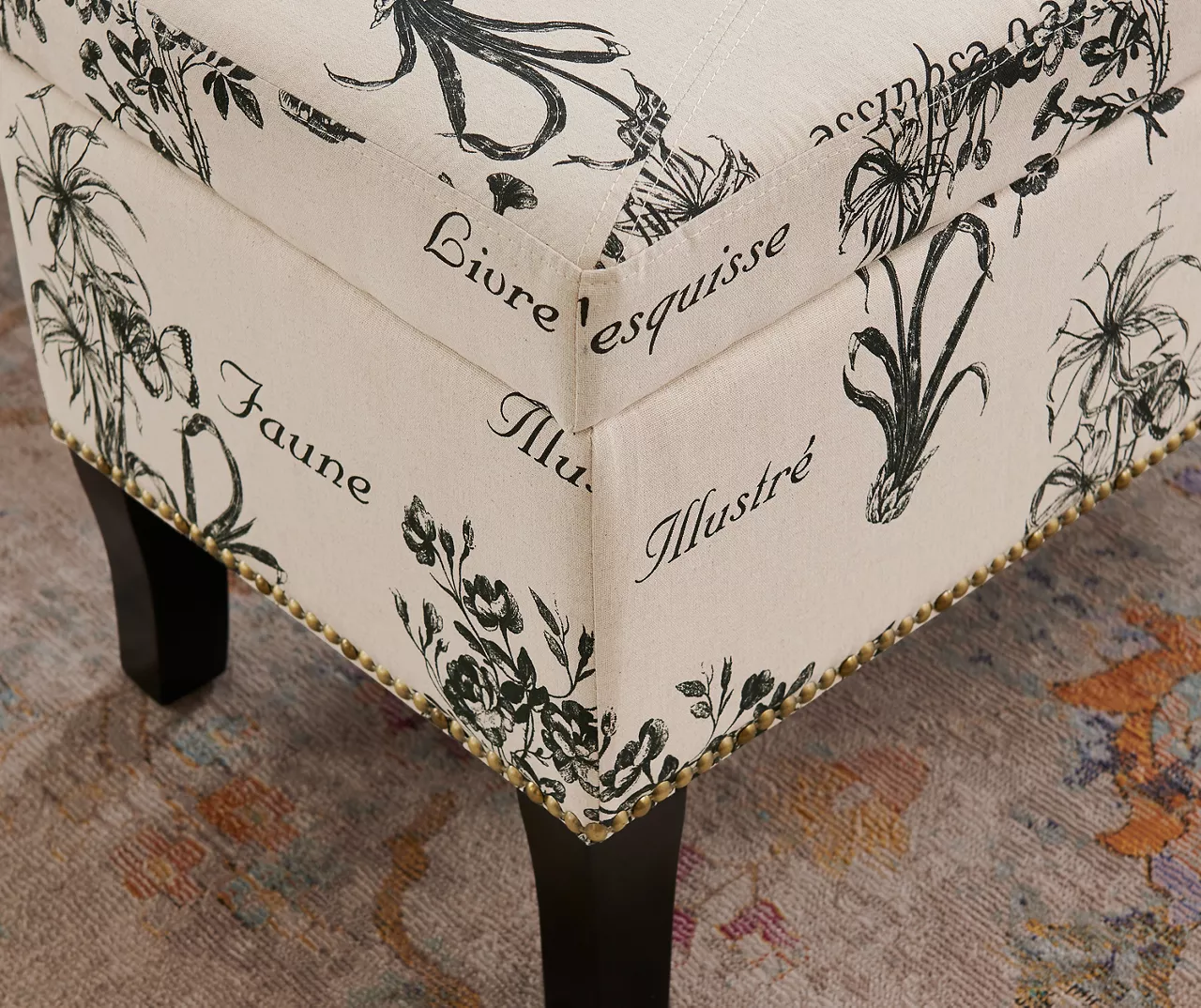 Claudia Botanical Storage Ottoman 12 Claudia Botanical Storage Ottoman - Image 10