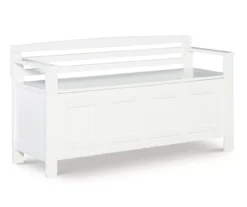 Brady White Storage Bench -Furniture Specialty Shop 810389636 A0 1
