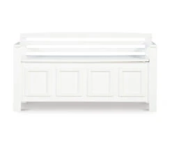 Brady White Storage Bench -Furniture Specialty Shop 810389636 A0 2