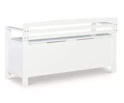 Brady White Storage Bench -Furniture Specialty Shop 810389636 A2 1