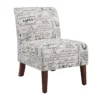 Shelby Script Armless Accent Chair -Furniture Specialty Shop 810389655 1 3