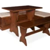 Cannon Walnut Backless Breakfast Nook -Furniture Specialty Shop 810389665 2