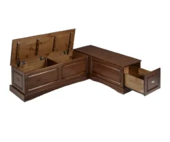 Cannon Walnut Backless Breakfast Nook -Furniture Specialty Shop 810389665 A8 2