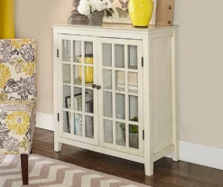 Preston White Vintage 2-Door Cabinet -Furniture Specialty Shop 810389668 2