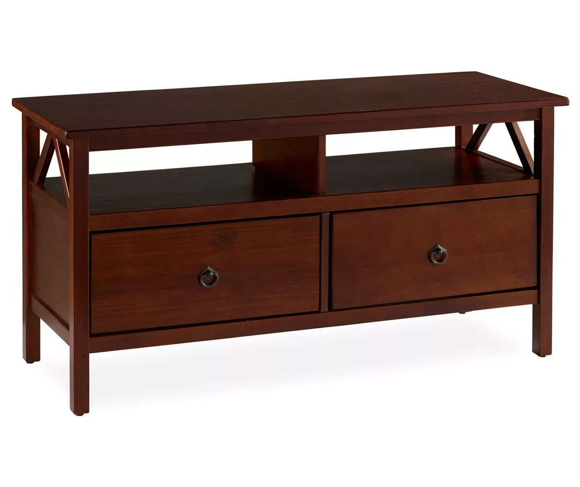 Rockford Antique Tobacco 2-Drawer TV Stand 4 Rockford Antique Tobacco 2-Drawer TV Stand - Image 2