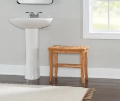 18" Pierce Bamboo Bathroom Stool 20 18" Pierce Bamboo Bathroom Stool -Furniture Specialty Shop 810389685 B0 2