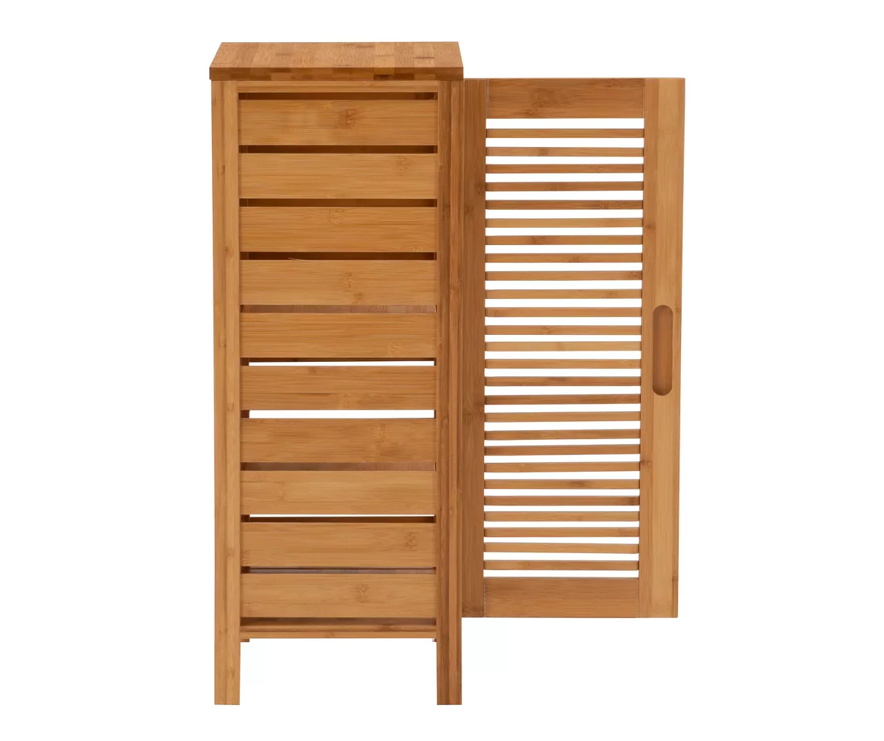 Pierce Bamboo Single Door Floor Cabinet 6 Pierce Bamboo Single Door Floor Cabinet - Image 4