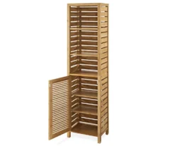 Pierce Bamboo 3-Shelf Tall Cabinet -Furniture Specialty Shop 810389688 2