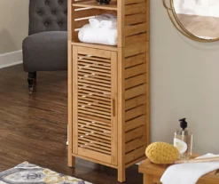 Pierce Bamboo 3-Shelf Tall Cabinet -Furniture Specialty Shop 810389688 3