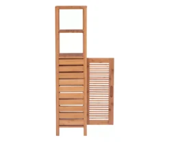Pierce Bamboo 5-Shelf Mid Cabinet -Furniture Specialty Shop 810389690 A1 2