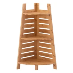 Pierce Bamboo 3-Tier Corner Shelf 24 Pierce Bamboo 3-Tier Corner Shelf -Furniture Specialty Shop 810389691 4