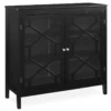 Ava Black Geometric 2-Door Cabinet 2 Ava Black Geometric 2-Door Cabinet -Furniture Specialty Shop 810389696 3