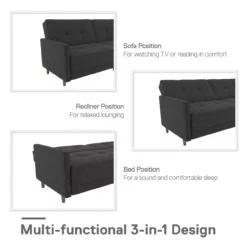 Ameriwood Avianna Coil Futon -Furniture Specialty Shop 810405133 1