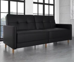 Ameriwood Avianna Faux Leather Coil Futon -Furniture Specialty Shop 810405140 2
